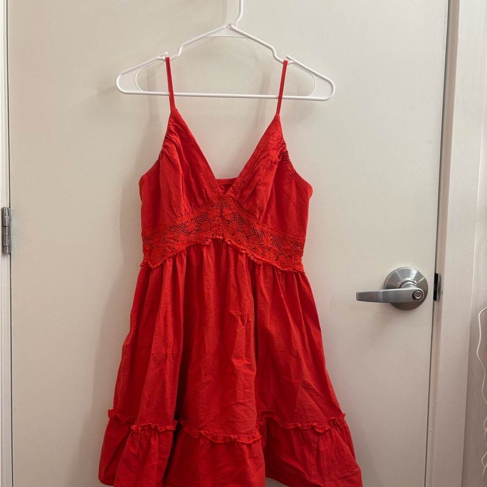 Red Sleeveless Dress